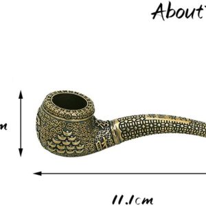 Pure Copper Ingot Lucky Tobacco Pipe  Husband Father Gift