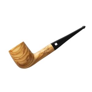 Handcrafted Olive Wood Pipe with Classic Straight Design