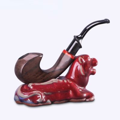 Handcrafted Wooden Pipe with Removable Filter – Vintage Design