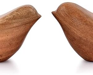 Acacia-Wood-Bird-Statues-Set