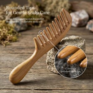 Handmade-100%-Natural-Green-Sandalwood-Hair-Combs